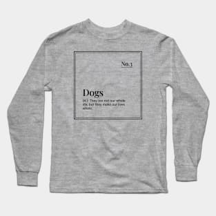 Funny definition art - Dogs - Grey Long Sleeve T-Shirt